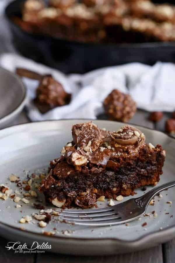 Ferrero Rocher Skillet Cookie: The Ultimate Brookie Indulgence